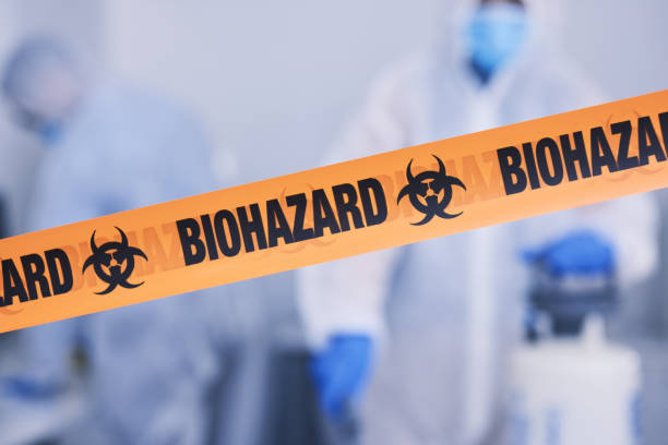 Professional Biohazard Cleanup technician working in Krakow, WI